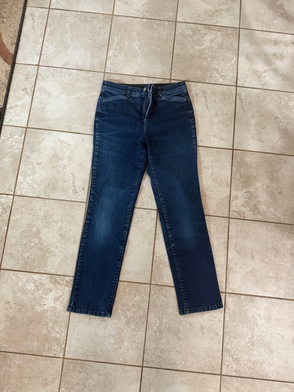 Christopher & Banks Dark Blue Straight-Leg Jeans